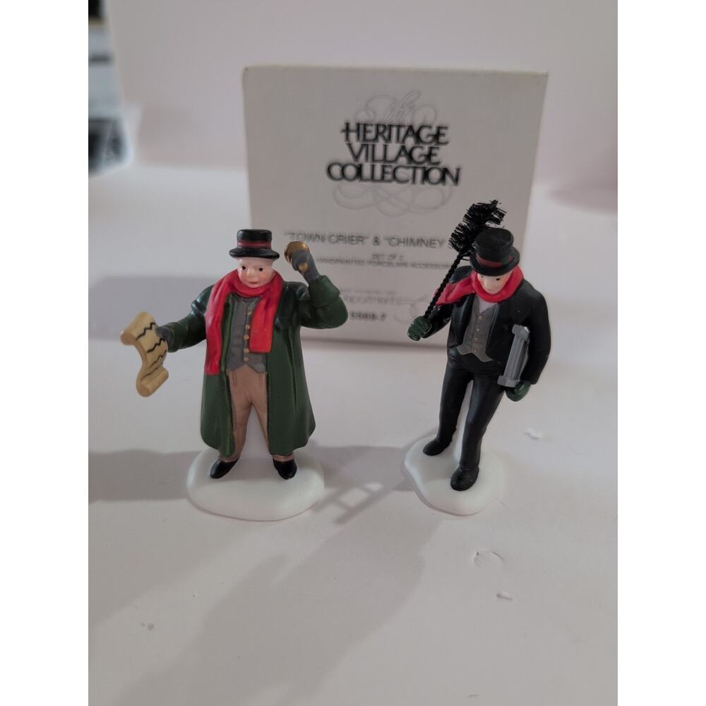 Dept 56,Heritage Village Accessories - Town Crier &‎ Chimney Sweep #5569-7